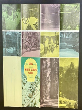 YOUR SHELL MAP Of 1960 WINTER OLYMPIC GAMES. Squaw Valley California.