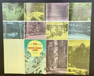 YOUR SHELL MAP Of 1960 WINTER OLYMPIC GAMES. Squaw Valley California.