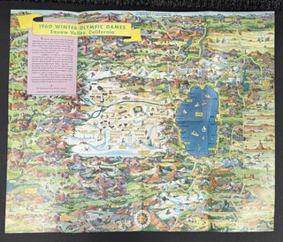 YOUR SHELL MAP Of 1960 WINTER OLYMPIC GAMES. Squaw Valley California.