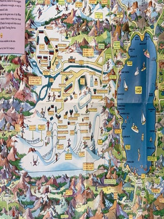 YOUR SHELL MAP Of 1960 WINTER OLYMPIC GAMES. Squaw Valley California.