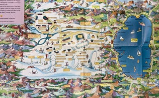 YOUR SHELL MAP Of 1960 WINTER OLYMPIC GAMES. Squaw Valley California.