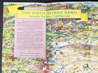 YOUR SHELL MAP Of 1960 WINTER OLYMPIC GAMES. Squaw Valley California.
