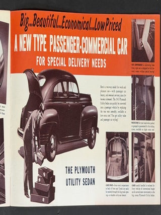 The BEAUTIFUL LOW-PRICED PLYMOUTH PANEL DELIVERY For 1941.