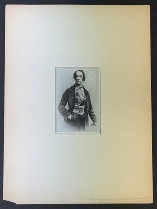 MOUNTED SILVER GELATIN PHOTOGRAPH Of DICKENS After an Daguerreotype by Antoine Claudet.
