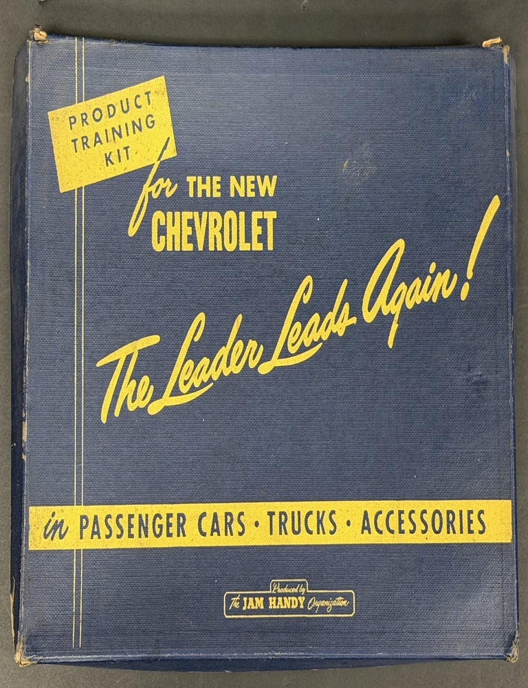 Item #52255 PRODUCT TRAINING KIT For The NEW CHEVROLET. The Leader Leads Again! Automotive Salesman's Sample Kit.