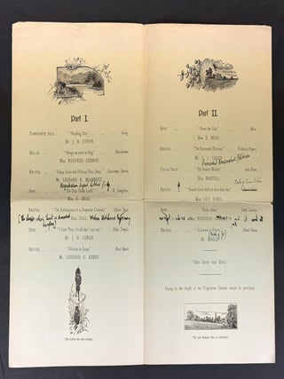 EVENT PROGRAMME. Second Recital at Marie-La-Bonne Hall, Swan Street, Southsea, Wednesday, March 25th, at 7-30 P.M.