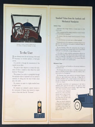 "STERLING MODEL" Standard Eight Motor Cars.