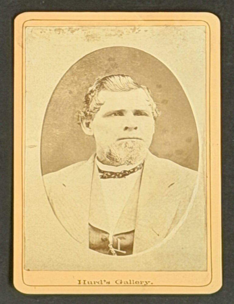 Item #52272 CARTE - De - VISITE [CDV], Albumen Photograph. Hurd's Gallery. Benjamin F. . Hurd Denton, E. - Photographer, b. 1830.