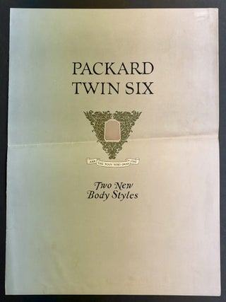 Item #52274 PACKARD TWIN SIX. Two New Body Styles. Automotive Promotional Brochure