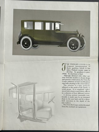 PACKARD TWIN SIX. Two New Body Styles.