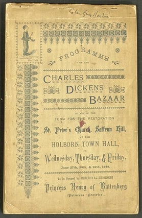 Item #52282 PROGRAMME Of The CHARLES DICKENS BAZAAR in Ad of the Fund for the Restoration of St....
