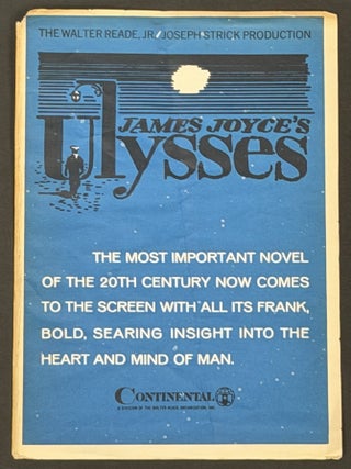 Item #52292 JAMES JOYCE'S ULYSSES. The Walter Reade, Jr. - Joseph Strick Production. James...