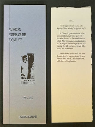Item #52297 AMERICAN ARTISTS Of The BOOKPLATE 1970 - 1990. James P. Keenan, Jacqueline E. - Davis