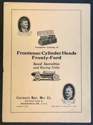 Item #52301 COMPLETE CATALOG Of FRONTENAC CYLINDER HEADS. Vintage Automotive Literature