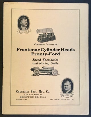 Item #52301 COMPLETE CATALOG Of FRONTENAC CYLINDER HEADS. Vintage Automotive Literature