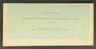 WAR VIEWS. Bombproof Quarters of Maj. Strong, at Dutch Gap, 16th N. Y. Artillery. No. 2551.