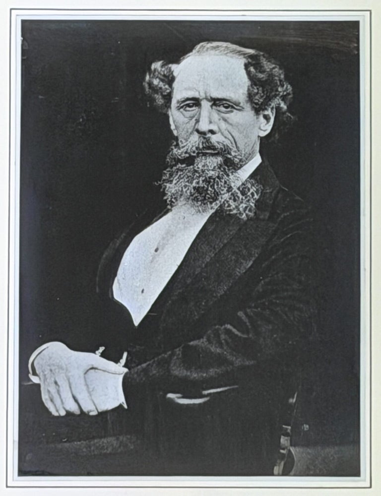 Item #52314 MOUNTED SILVER GELATIN PHOTOGRAPH Of DICKENS, Seated, Facing to His Left. Charles Dickens.