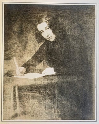 Item #52316 MOUNTED SILVER GELATIN PHOTOGRAPH Of A YOUNG DICKENS, Seated at a Writing Table,...