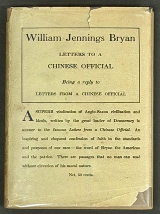 Item #52325 LETTERS To A CHINESE OFFICIAL Being a Western View of Eastern Civilization. Being a...