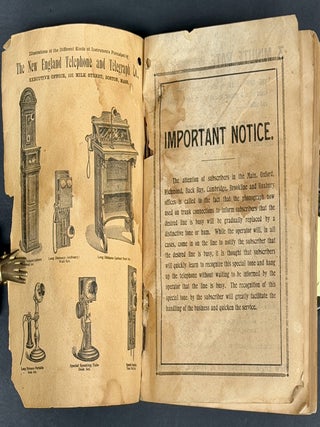 NEW ENGLAND TELEPHONE And TELEGRAPH Co. Official Directory. July 1902.