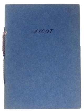 Item #5420.3 ASCOT. A. Edward Newton