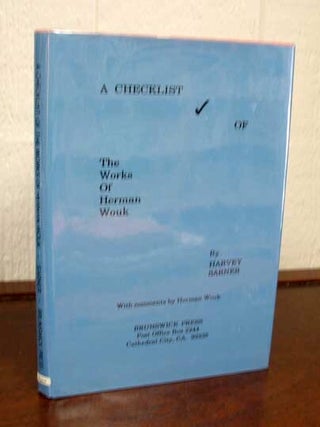 Item #6167.1 A CHECKLIST Of The WORKS Of HERMAN WOUK. Harvey. Wouk Sarner, Herman - Subject