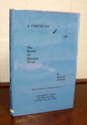 Item #6167.1 A CHECKLIST Of The WORKS Of HERMAN WOUK. Harvey. Wouk Sarner, Herman - Subject