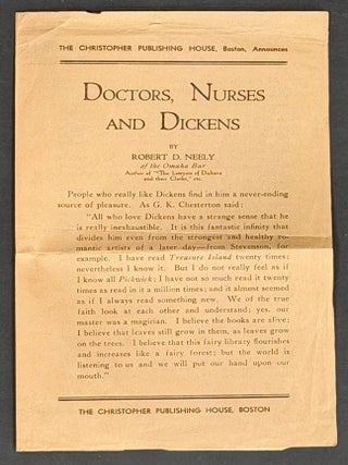 DOCTORS, NURSES And DICKENS.