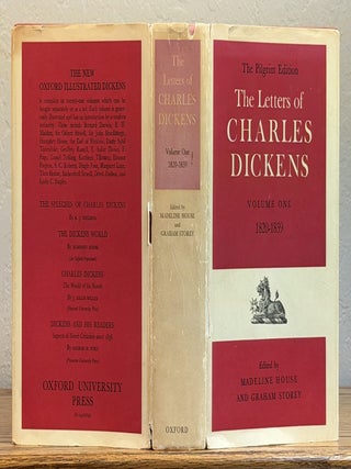 Item #6385.6 The LETTERS Of CHARLES DICKENS. The Pilgrim Edition. Volume One: 1820 - 1839....