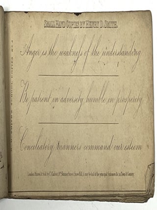 Item #6648 SMALL HAND COPIES. Penmanship, Henry D. Smith