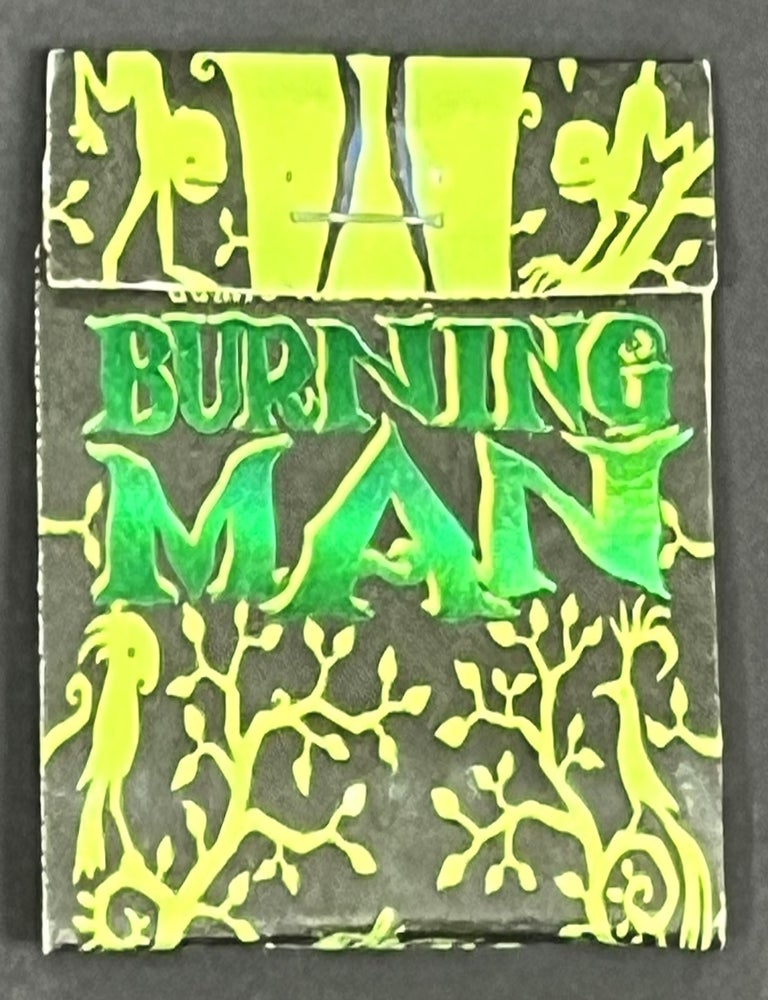 Item #91959 MATCHBOOK. Burning Man. Admit One Earthling. Burning Man Artifact.