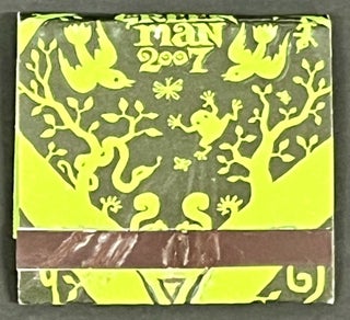 MATCHBOOK. Burning Man. Admit One Earthling.