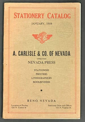Item #91967 STATIONERY CATALOGUE. January, 1918. Trade Catalogue